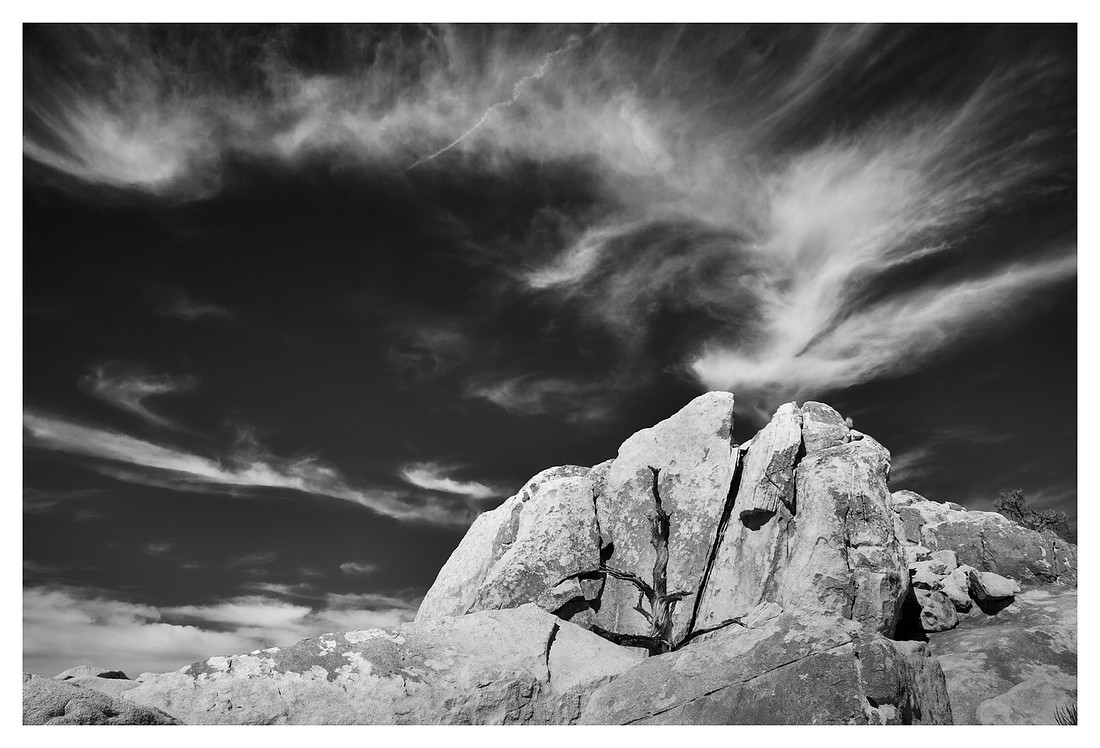 Boulders, Clouds, Wonderland of Rocks Wilderness, Joshua Tree National Park, CA