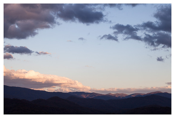 Clouds, Sunset, Nantahala National Forest, NC