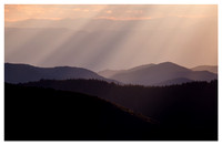 Light Beams, from Mount Craig, Mount Mitchell State Park, NC