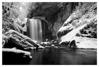 Looking Glass Falls, Winter, Pisgah National Forest, NC