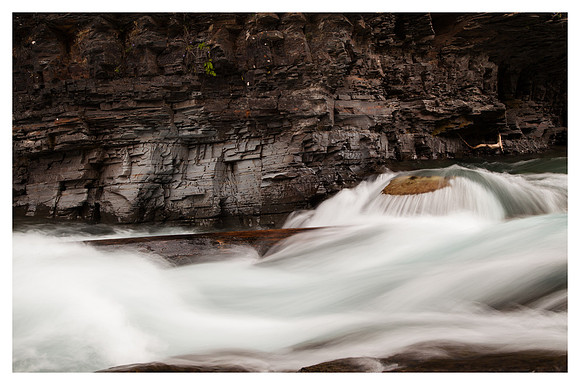 Creek Detail, Rock Wall, McDonald Creek, Glacier National Park, MT