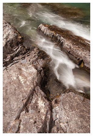 Creek Pattern, Rock Bed, McDonald Creek, Glacier National Park, MT