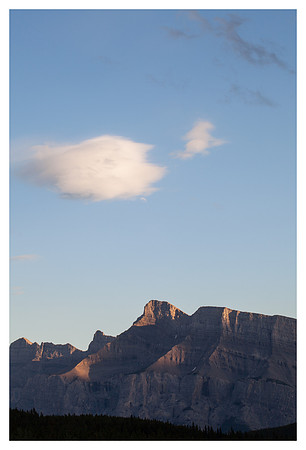 Mount Rundle, Clouds, Banff National Park, Alberta, Canada
