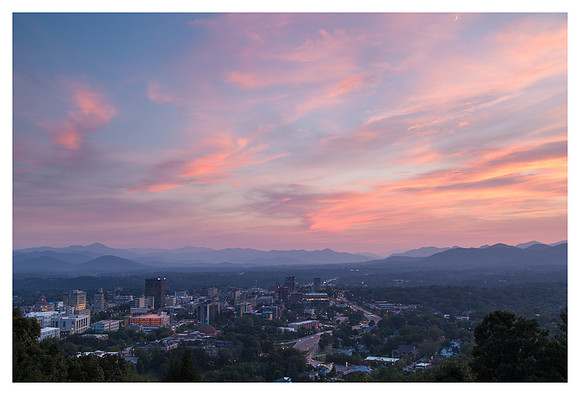 Sunset from Town Mountain Road III, Asheville, NC