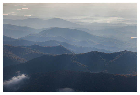 Ridges, Morning, From the Blue Ridge Parkway, NC