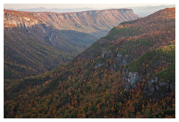 Fall, Sunset, Linville Gorge Wilderness Area, NC