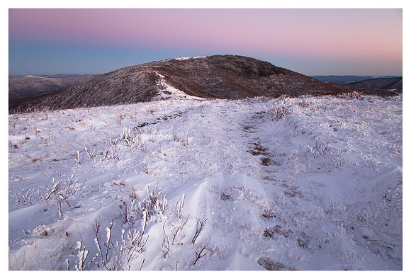 Winter Sunset, Roan Mountain, Pisgah/Cherokee National Forest, NC/TN