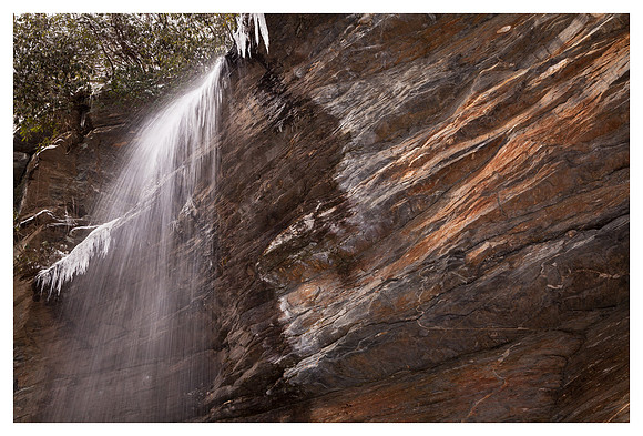 Moore Cove Falls, Winter, Pisgah National Forest, NC