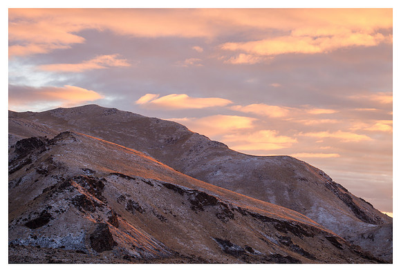 Peak, Sunset Reflections, Antelope Island State Park, UT