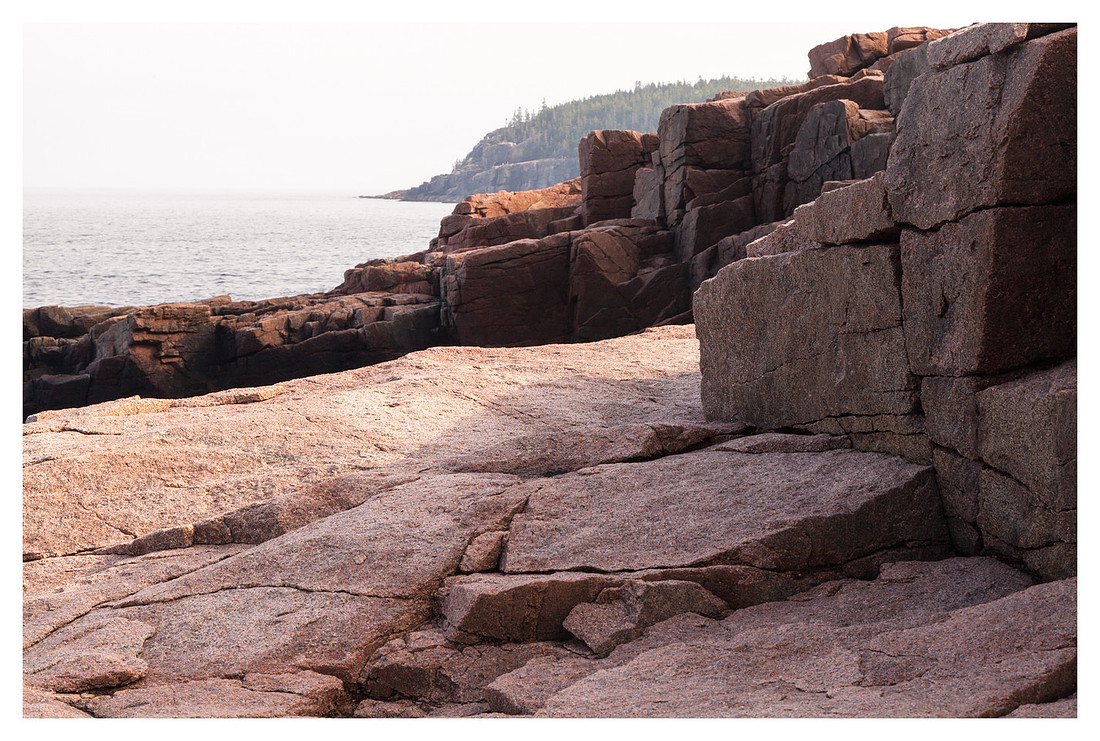 Weathered Rock, Seashore, Thunder Hole, Acadia National Park, ME
