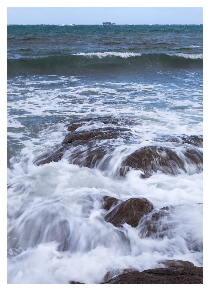 Rocks, Waves, Sea Stack, Northeastern Shore, St. Lucia
