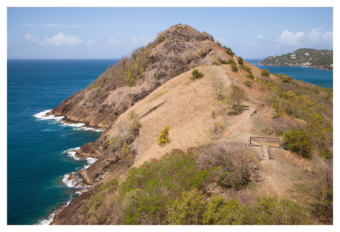 Signal Peak from Fort Rodney, Pigeon Island National Park, St. Lucia
