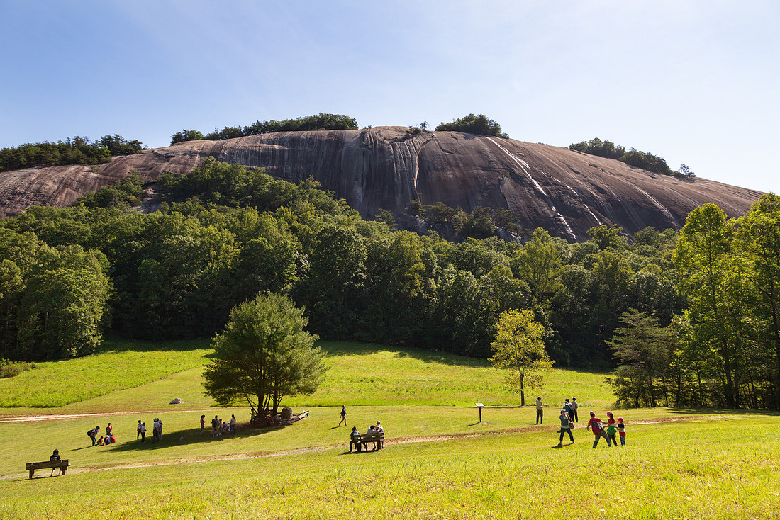 Park Visitors, Stone Mountain, Morning, Stone Mountain State Park, NC