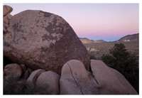 Sunset, Boulders, From Hidden Valley, Joshua Tree National Park, CA