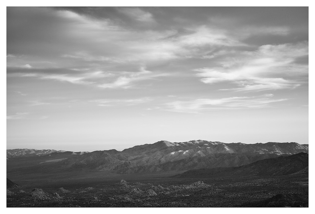 Evening Light, Ridges, From Ryan Mountain, Joshua Tree National Park, CA