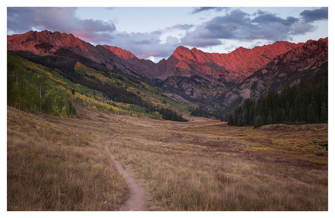 Mt. Powell, Sunset, Fall Color, Eagles Nest Wilderness, White River National Forest, CO