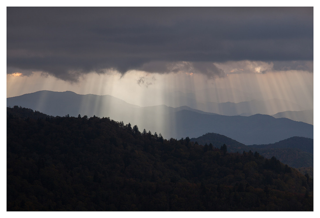 Light Rays III, from Waterrock Knob, Blue Ridge Parkway, NC