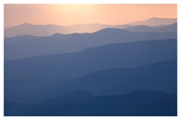 Sunset, Ridges of the Smokies, From Waterrock Knob, Blue Ridge Parkway, NC