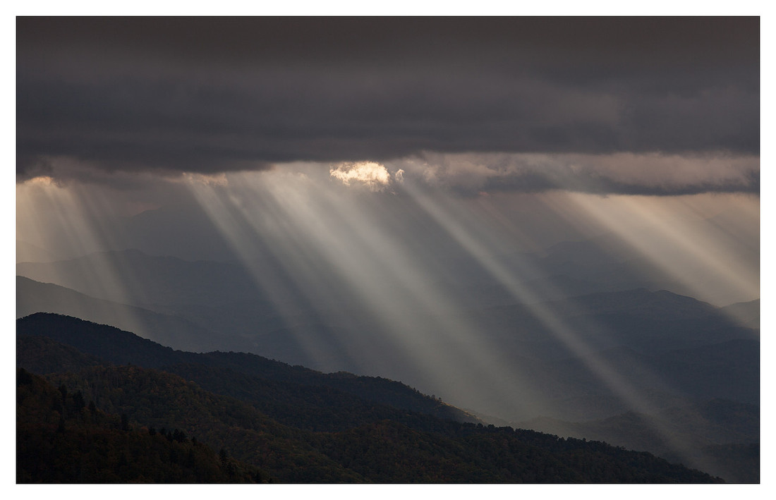 Light Rays, from Waterrock Knob, Blue Ridge Parkway, NC